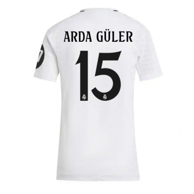 Ženski Nogometni dresi Real Madrid Arda Guler #15 Domači 2024-25 Kratek Rokav Ženski Nogometni dresi Real Madrid Arda Guler #15 Domači 2024-25 Kratek Rokav